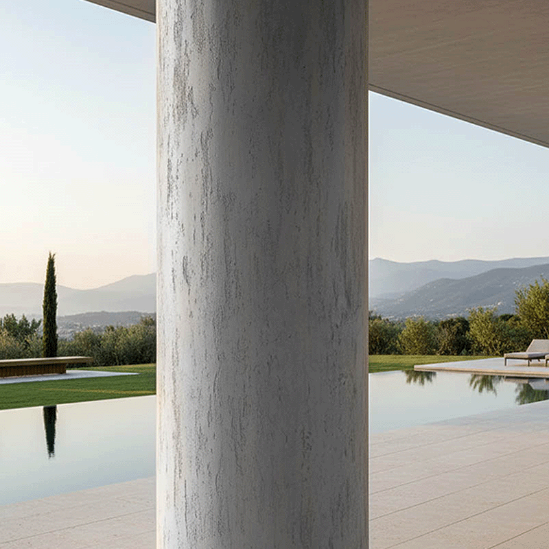 Εύκαμπτη Πέτρα Travertine Light Grey - Image 3