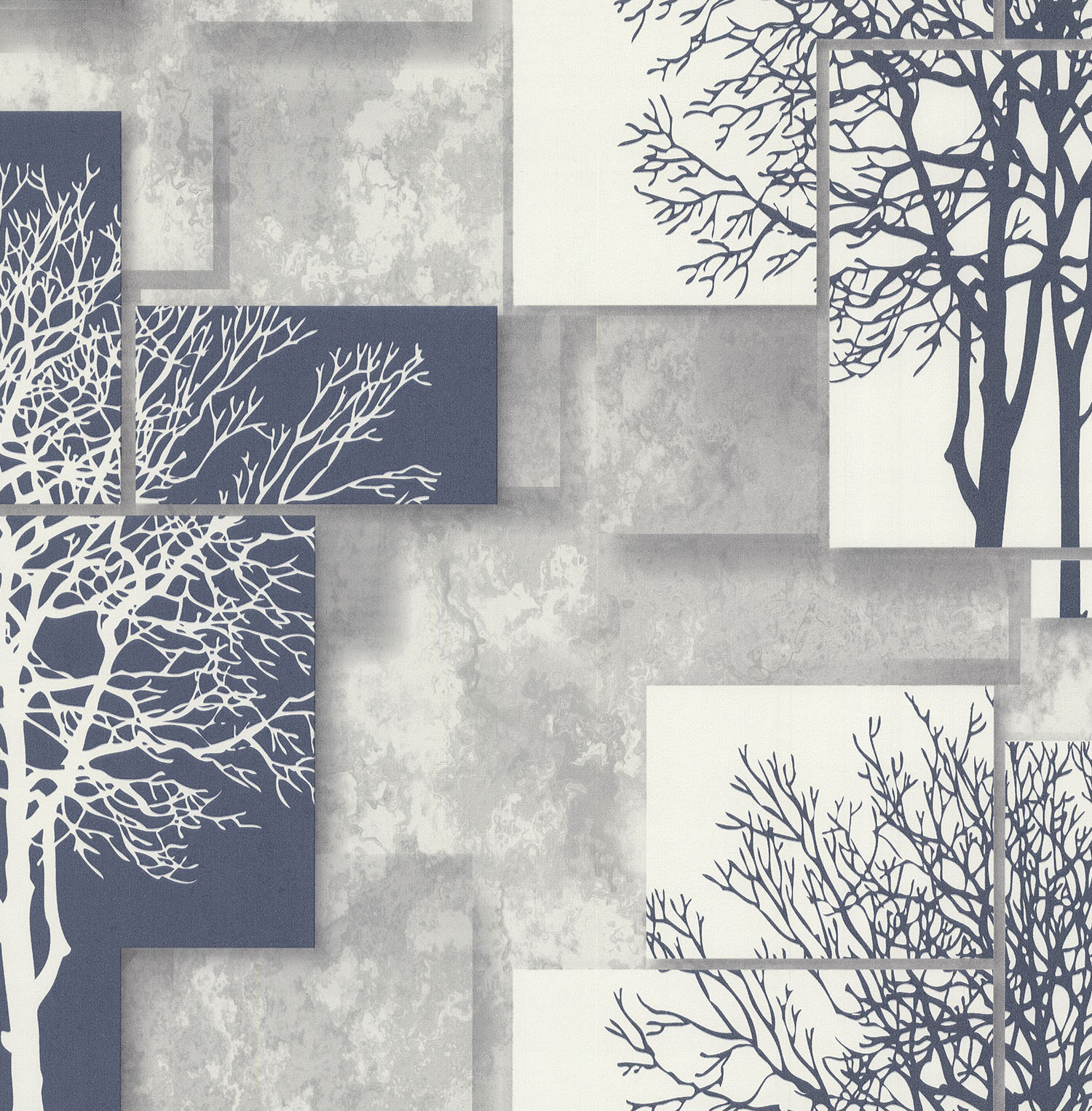 Ταπετσαρία Τοίχου 3D με Δέντρα και Κάδρα